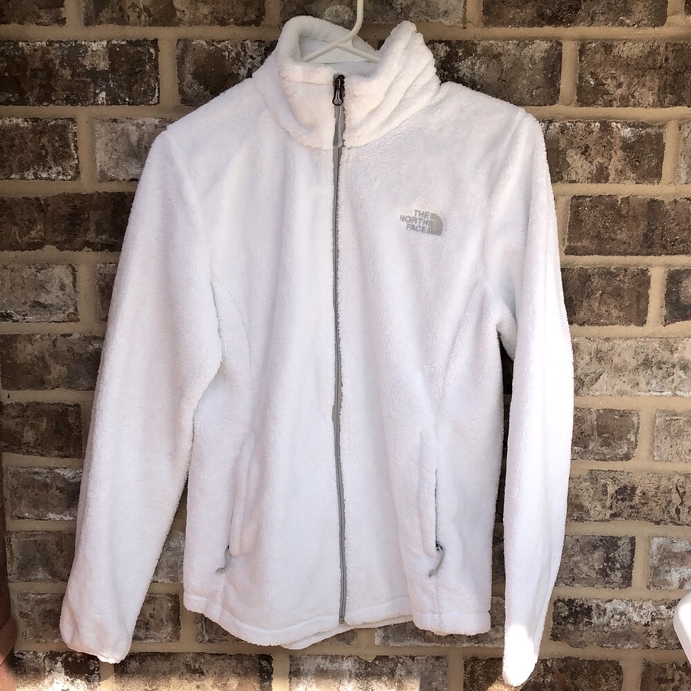 North face white osito fleece jacket
